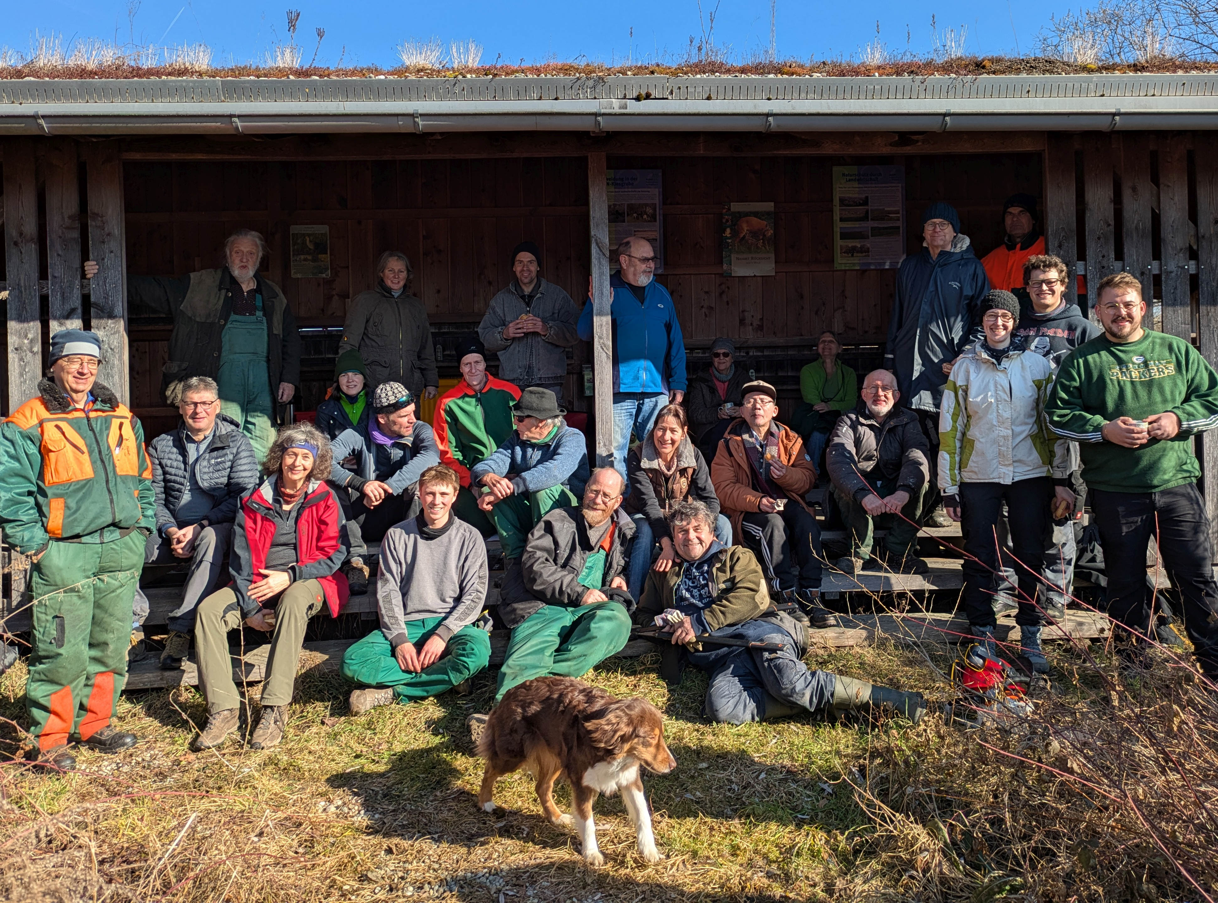 Der BUND Naturschutz bei der Ausholzaktion in der BN-Kiesgrube 2025 Foto: A. Zahn