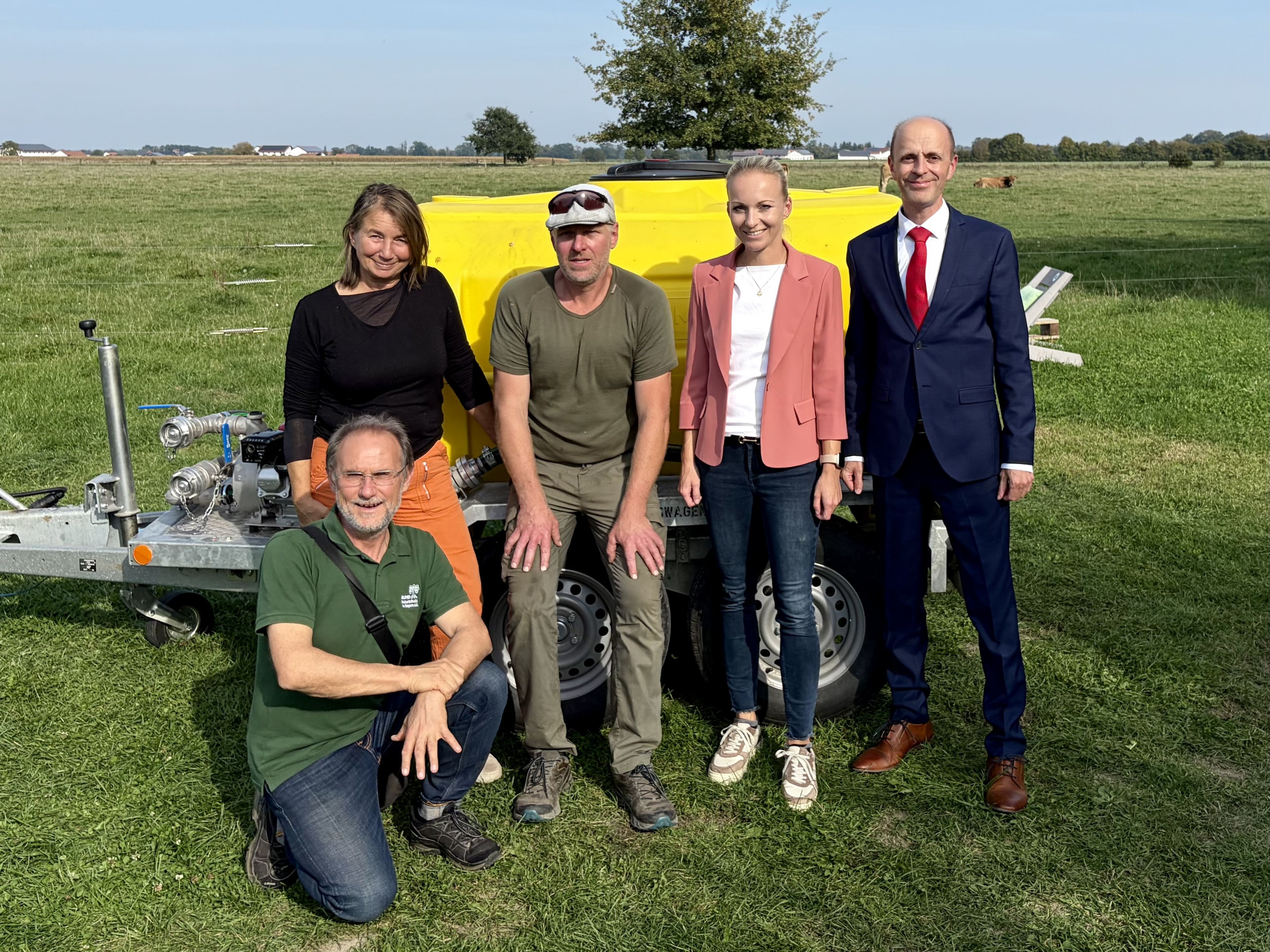 Dr. Zahn mit Familie Reißaus, Frau Hausperger und Herrn Wastlhuber. Foto: Kurtz